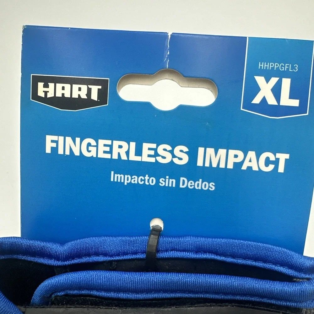 Hart Fingerless Impact‎ Gloves Size X Large Reinforced Palm Knuckle Protect NEW